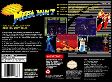 Mega Man 7 (USA) box cover back